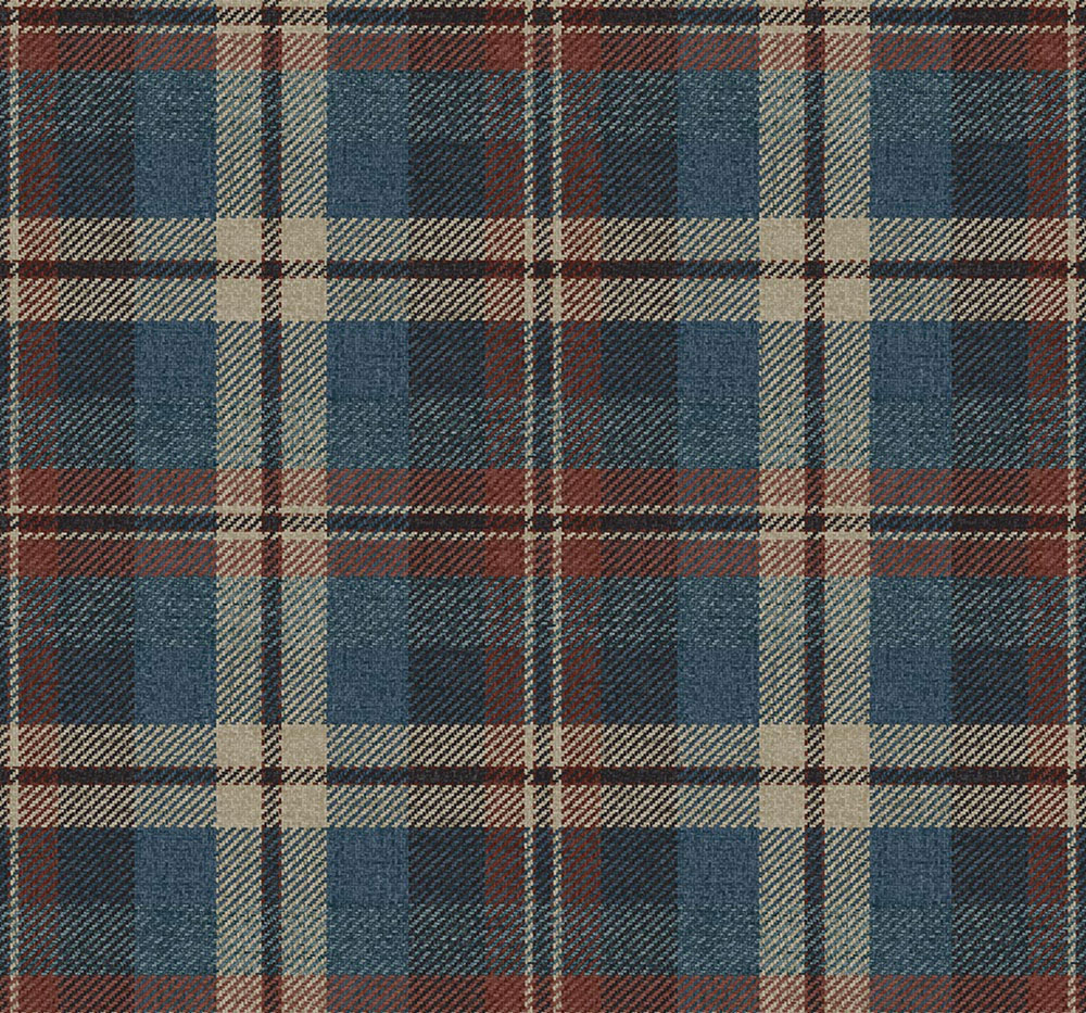 Dundee Wallpaper, Red, Beige, CA10101, Carl Robinson Edition 24: The Highlands