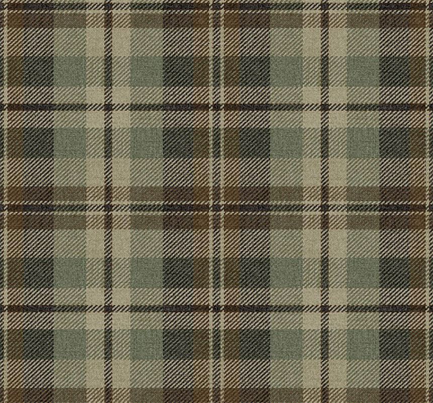 Dundee Wallpaper, Green, Beige, CA10106, Carl Robinson Edition 24: The Highlands
