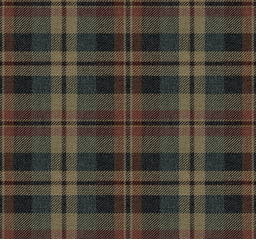 Dundee Wallpaper, Blue, Beige, CA10111, Carl Robinson Edition 24: The Highlands