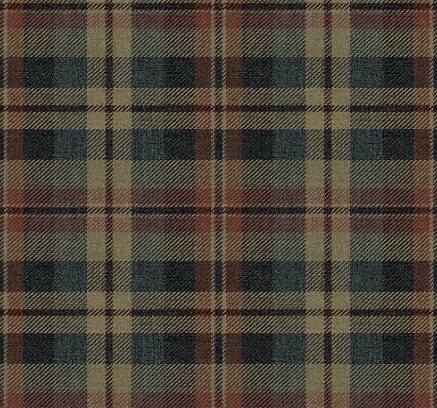 Dundee Wallpaper, Blue, Beige, CA10111, Carl Robinson Edition 24: The Highlands