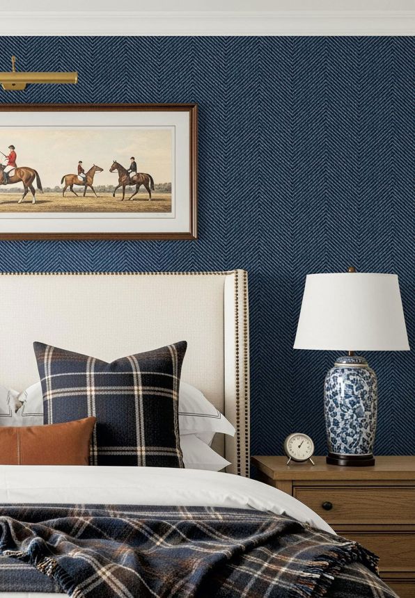 Tobermory Wallpaper, Blue, CA10202, Carl Robinson Edition 24: The Highlands