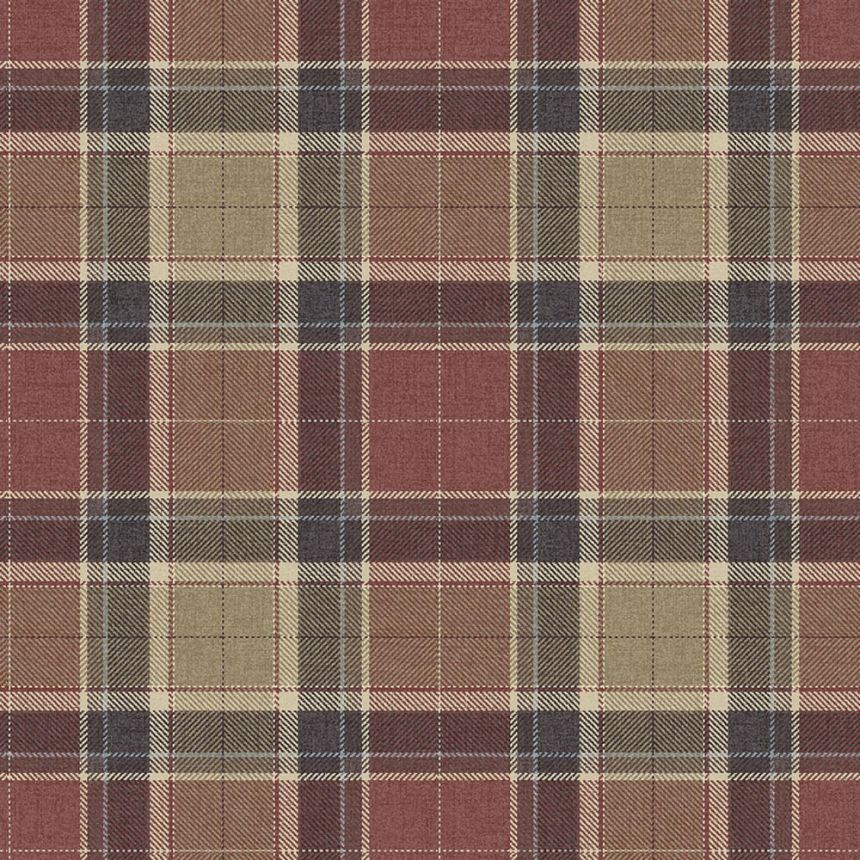 Stirling Wallpaper, Red, Beige, CA10411, Carl Robinson Edition 24: The Highlands
