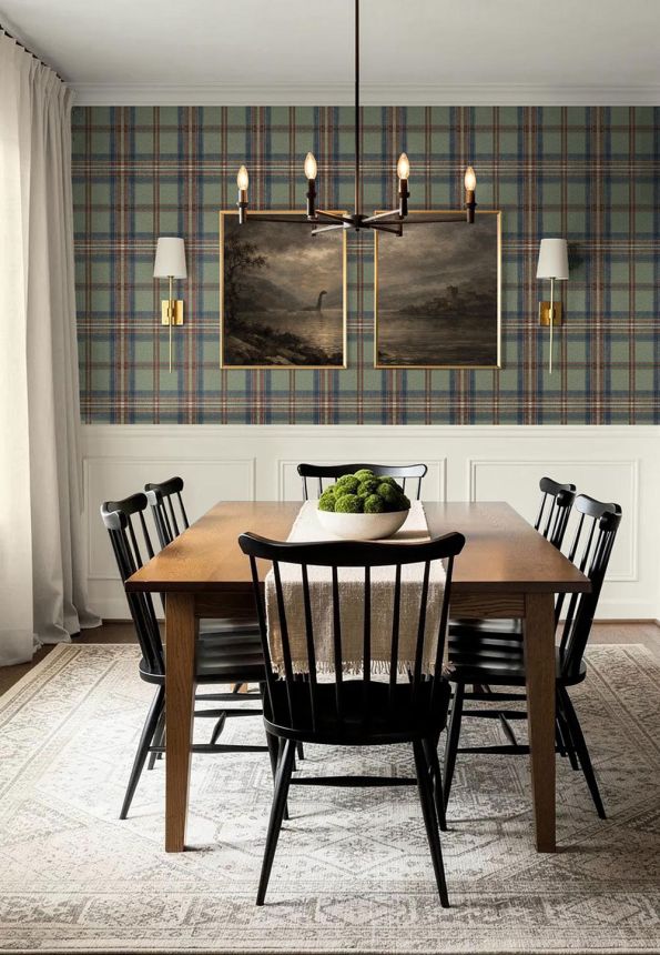 Berwick Wallpaper, Gray-Green, CA10701, Carl Robinson Edition 24: The Highlands