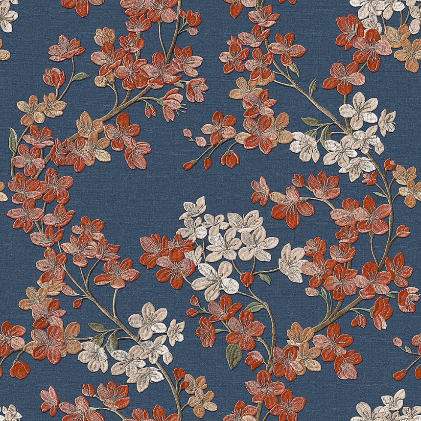 Luxury floral wallpaper, blue, GR322206, Grace, Id Design   OPENED