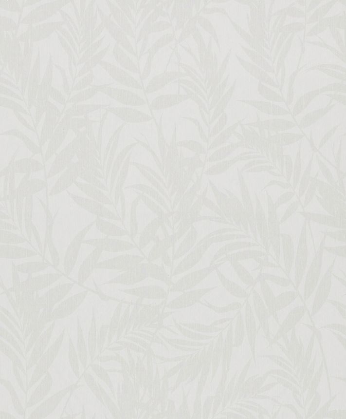 Wallpaper with leaves, beige-gray (ecru), 82590, Pia, Novamur