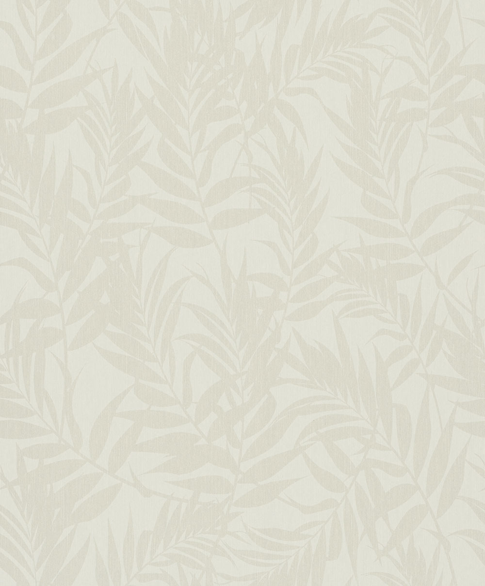 Leaf-patterned wallpaper, beige-cream, 82591, Pia, Novamur
