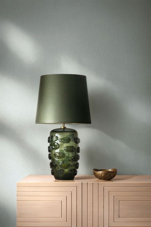 Wallpaper with a fabric texture, sage green, 82600, Pia, Novamur