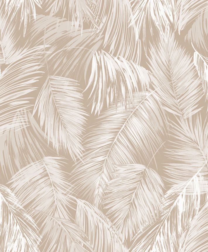Jungle wallpaper, leaves, beige, cream, 89055, Pia, Novamur