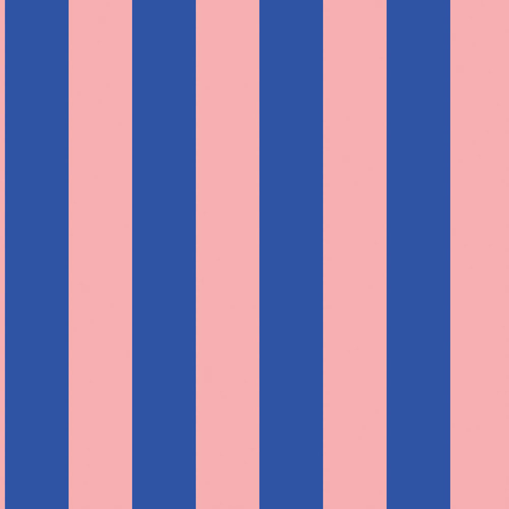 Striped Wallpaper, Blue, Pink, 139907, Color Pop, Esta Home