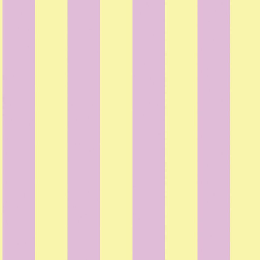 Striped wallpaper, antique pink, yellow, 139912, Color Pop, Esta Home