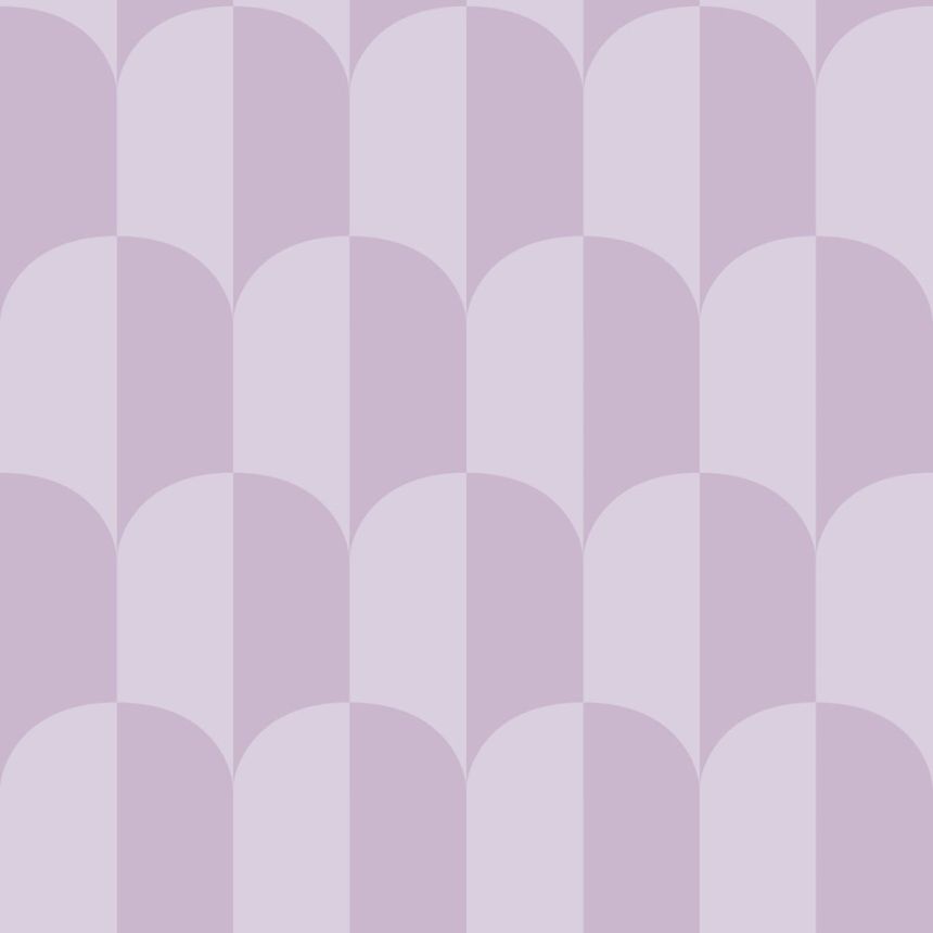 Wallpaper with an Art Deco pattern, purple, 139987, Color Pop, Esta Home