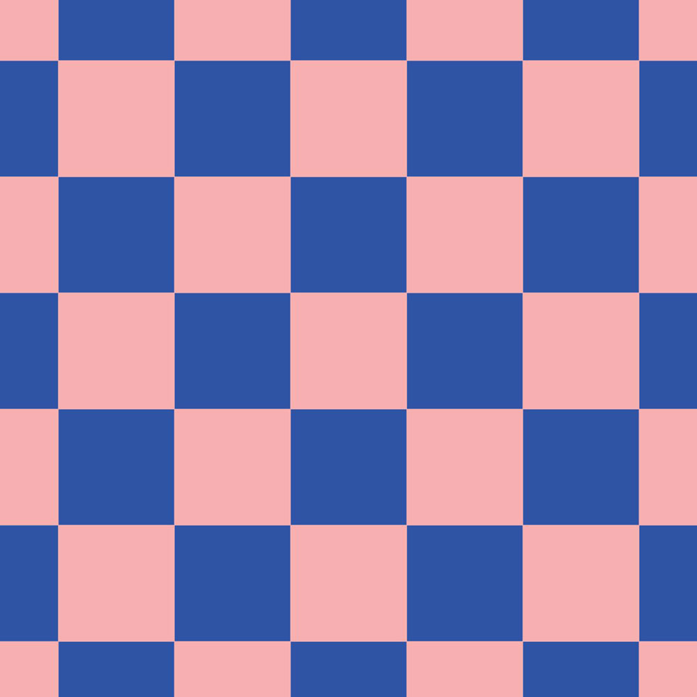 Checkered Pattern Wallpaper, Pink, Blue, 130915, Color Pop, Esta Home
