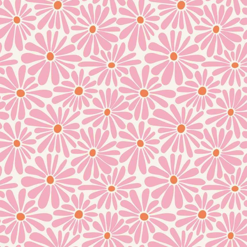 Floral wallpaper, pink, white, 131149, Color Pop, Esta Home
