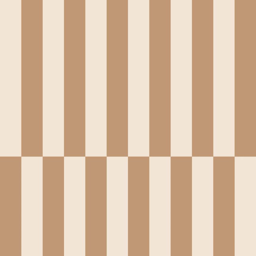 Striped Wallpaper, Brown, Beige, 131214, Color Pop, Esta Home