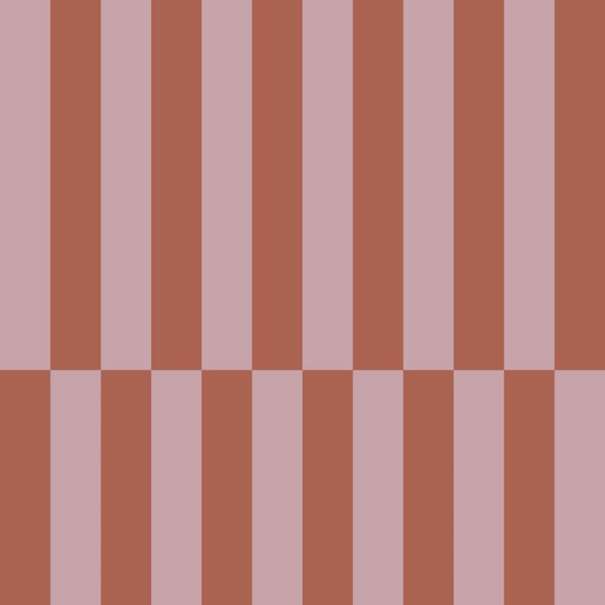Striped wallpaper, red-brown, pink, 131216, Color Pop, Esta Home