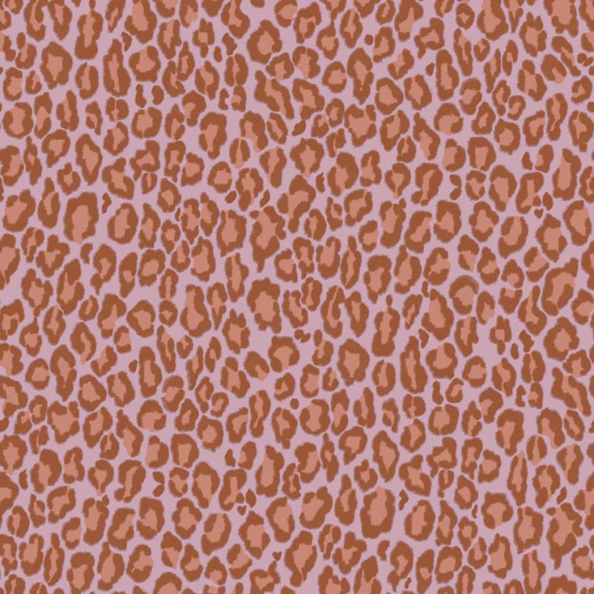 Leopard-print wallpaper, red-brown, pink, 131402, Color Pop, Esta Home