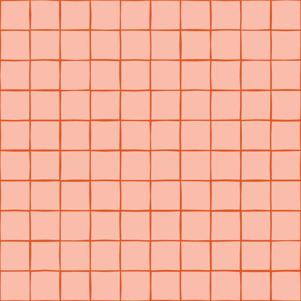Grid-Patterned Wallpaper, Pink, Red, 131596, Color Pop, Esta Home