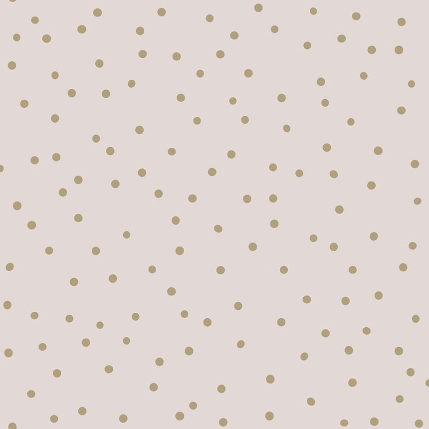 Old pink non-woven wallpaper with gold polka dots 139244, Forest Friends,  Esta | Wallpapers Vavex • More than 12000 designs • Wall murals |  