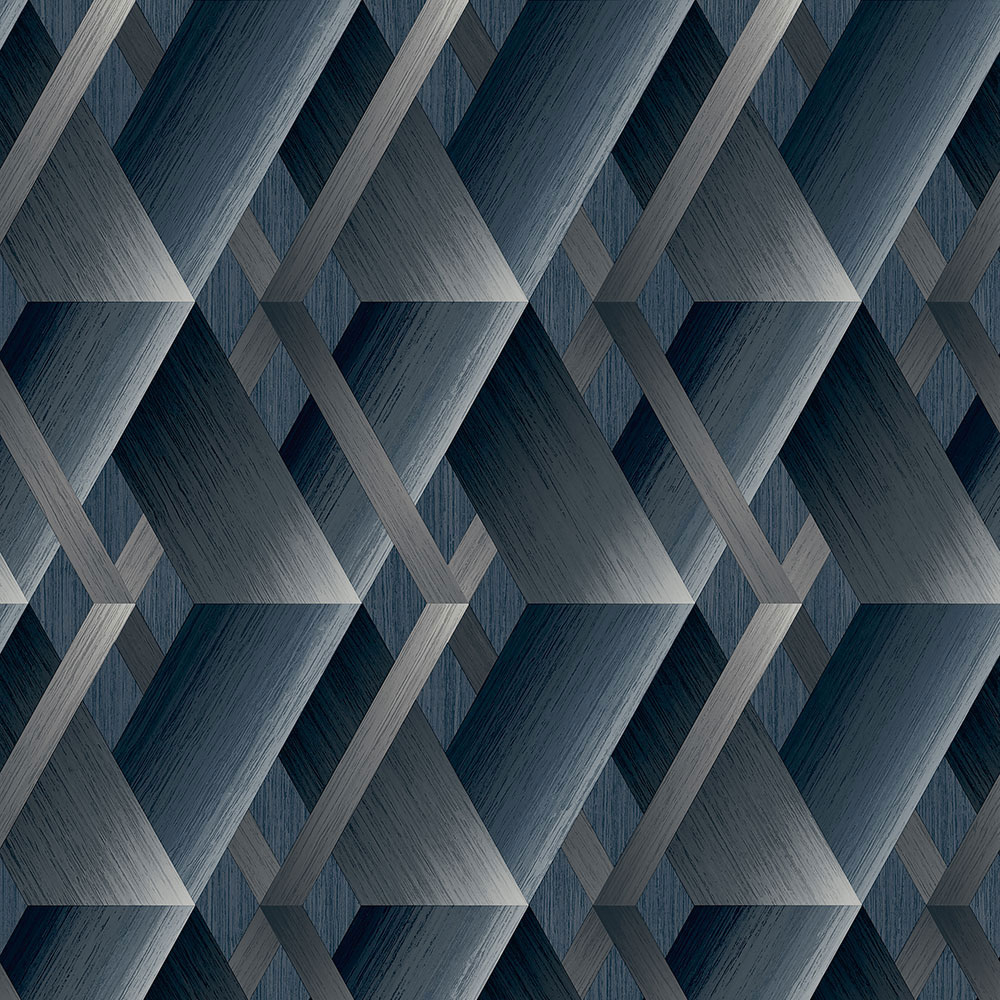 Non-woven geometric 3D wallpaper, imitation wood WL2602, Wanderlust, Grandeco