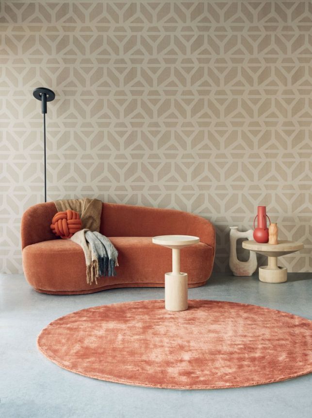 Non-woven geometric pattern wallpaper 312401, Artifact, Eijffinger