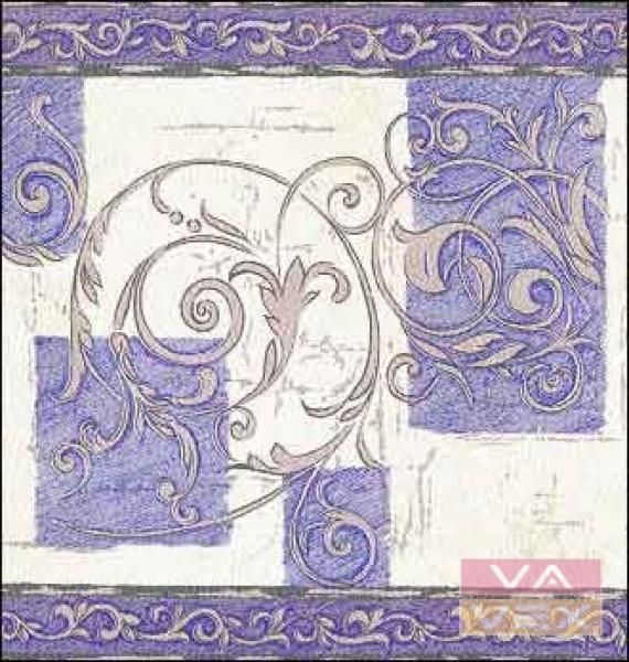 Paper wallpaper border with ornaments 83720