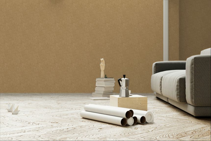 Brown non-woven wallpaper A51516, One roll, one motif, Grandeco