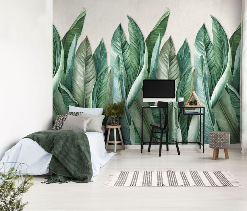 Non-woven wall mural Banana tree leaves A39501, 159 x 280 cm, One roll, Murals, Grandeco