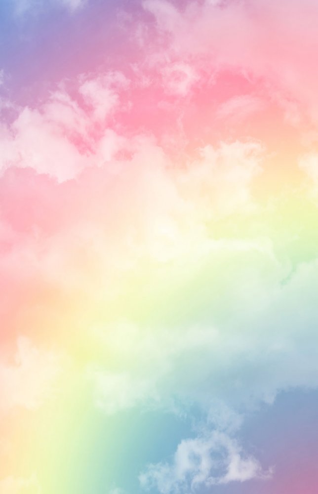 Non-woven wall mural, Rainbow clouds GVD24305, 180 x 280 cm, Good Vibes, Decoprint