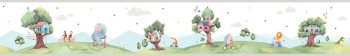 Children's self-adhesive border with animals 474-2, Pippo, ICH Wallcoverings