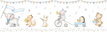 Children's self-adhesive border with animals 472-1, Pippo, ICH Wallcoverings