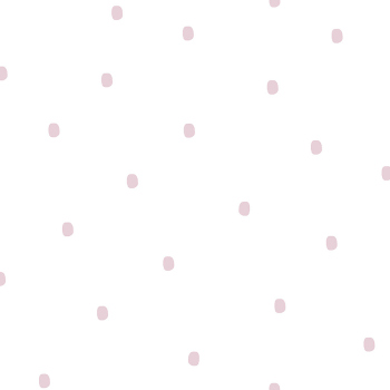 White paper wallpaper with pink dots 3359-2, Oh lala, ICH Wallcoverings