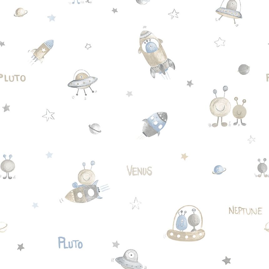 Paper children's wallpaper Universe 3355-3, Oh lala, ICH Wallcoverings