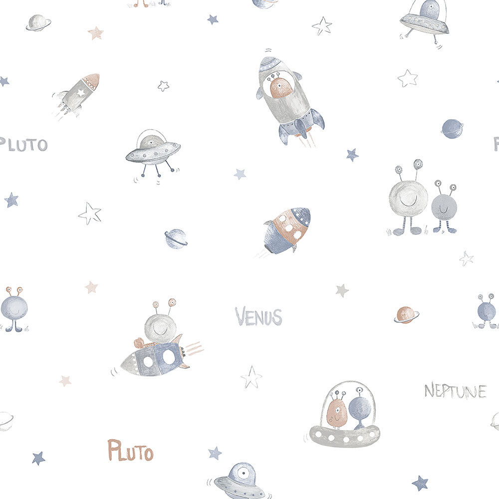 Paper children's wallpaper Universe 3355-2, Oh lala, ICH Wallcoverings