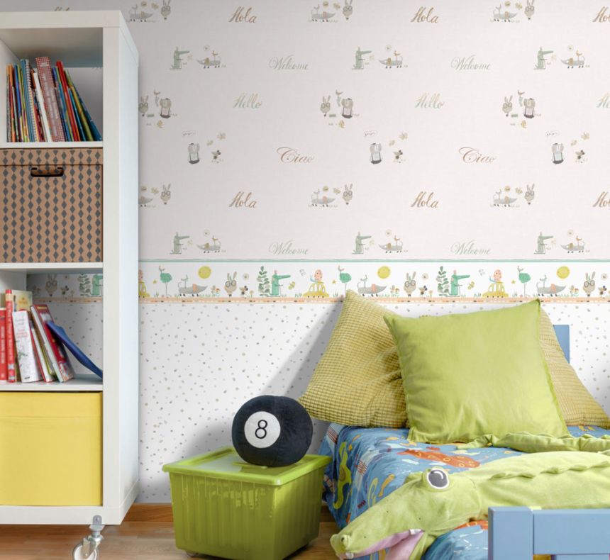 Paper children's wallpaper, spots, dots 3354-3, Oh lala, ICH Wallcoverings