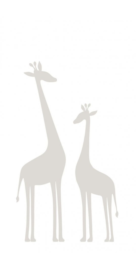 Children's non-woven wall mural - giraffes 357219, 150x279cm, Precious, Origin