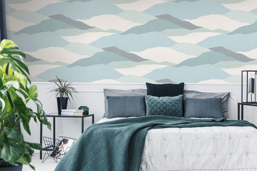 Non-woven graphic wallpaper - ripples, mountains M45101, Arty, Ugépa