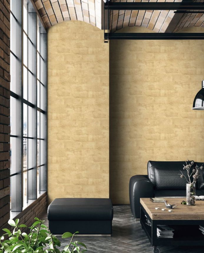 Non-woven washable brick wallpaper, brick wall  M53002, Loft, Ugépa