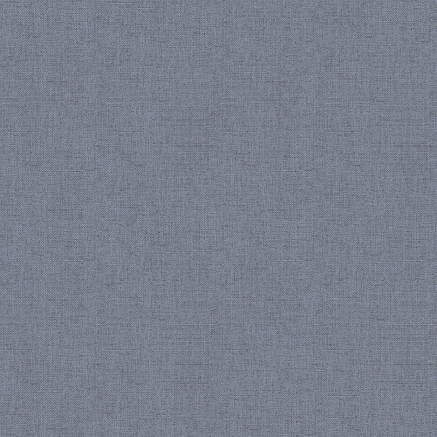 Non-woven wallpaper - grey-blue fabric imitation - M55101 - Structures, Ugépa