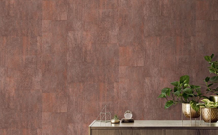 Non-woven geometric pattern wallpaper - L99197D - Structures, Ugépa