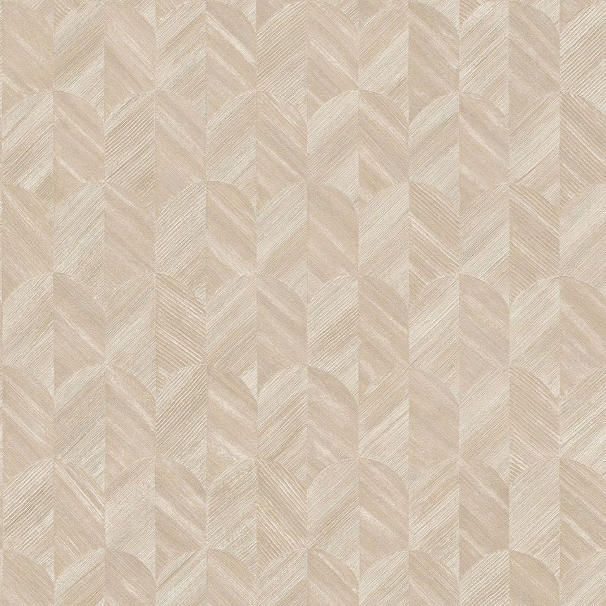 Geometric pattern wallpaper beige-cream MU3213 Muse, Grandeco