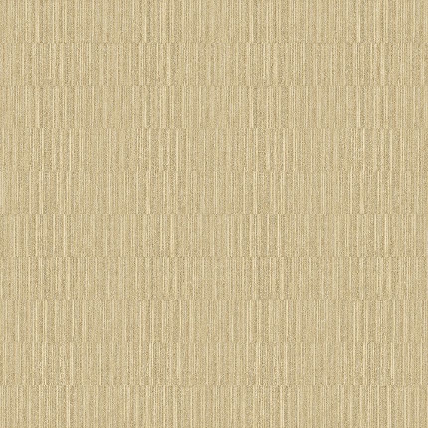 Ocher-gold non-woven wallpaper - bamboo imitation 6509-6, Batabasta, ICH Wallcoverings