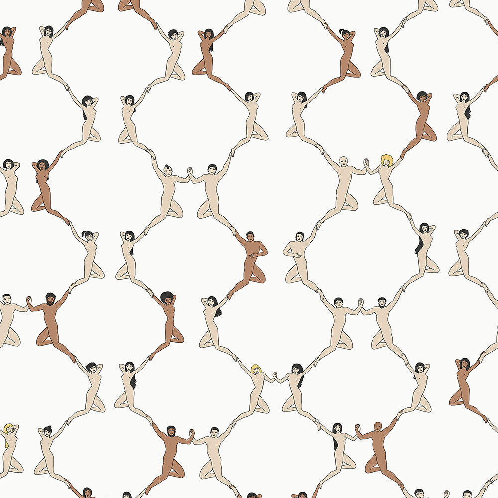 Unusual, cream non-woven wallpaper 6500-2, Batabasta, ICH Wallcoverings