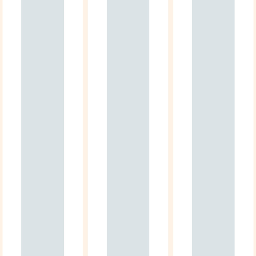 Menthol non-woven stripes wallpaper 7008-1, Noa, ICH Wallcoverings