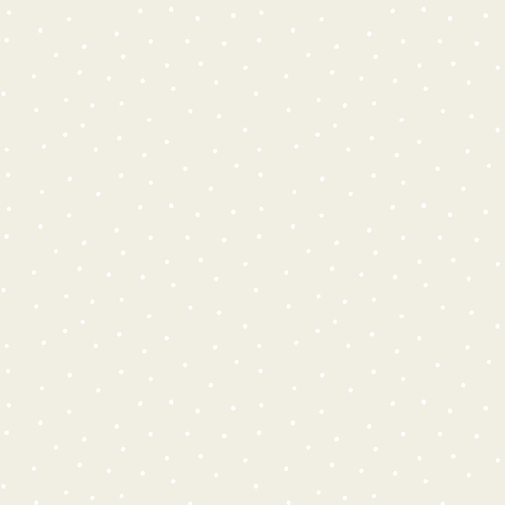 Beige non-woven wallpaper with white dots 7007-2, Noa, ICH Wallcoverings