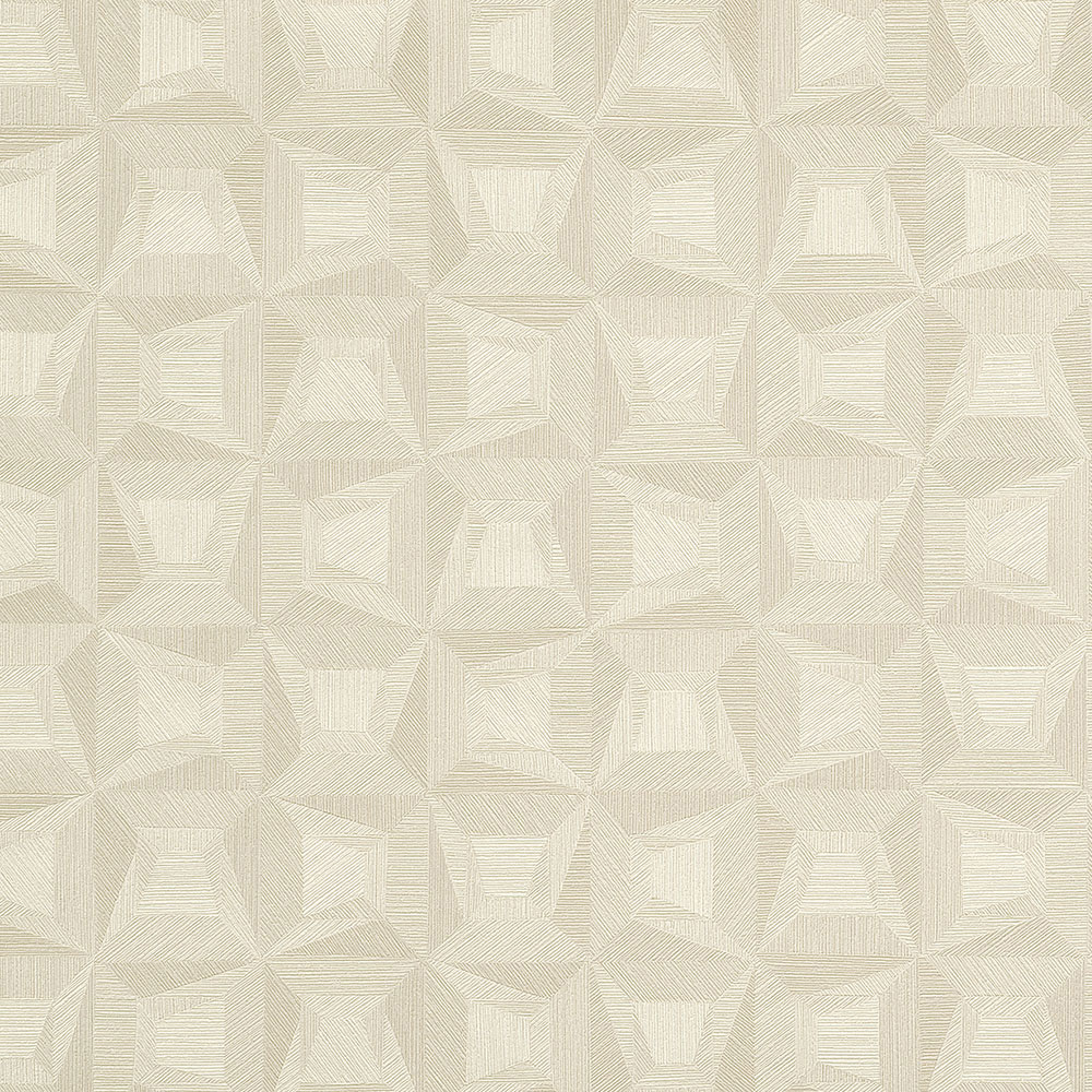 White non-woven geometric design wallpaper 31902, Textilia, Limonta