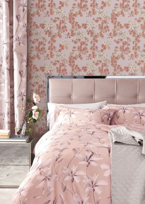 Luxury cream non-woven floral wallpaper GR322203, Grace, Design ID
