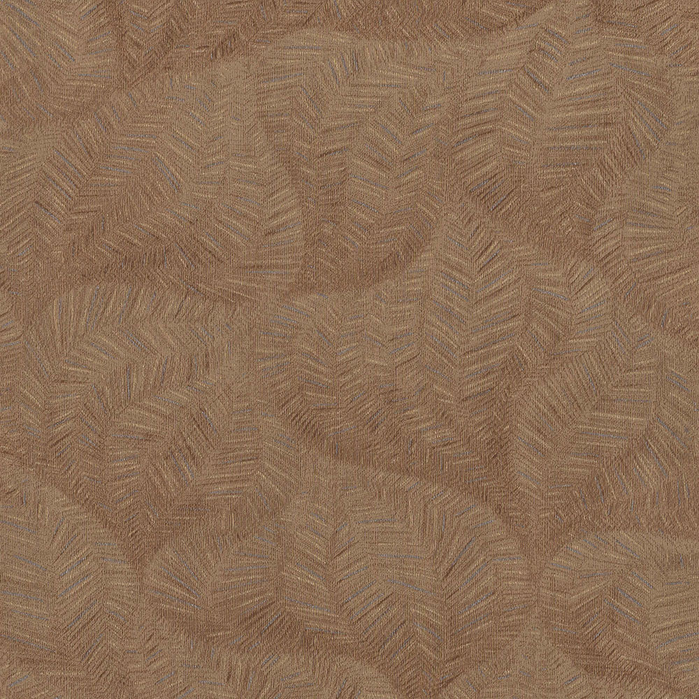 Brown non-woven wallpaper, leaves 221142, Rivi?ra Maison 3, BN Walls