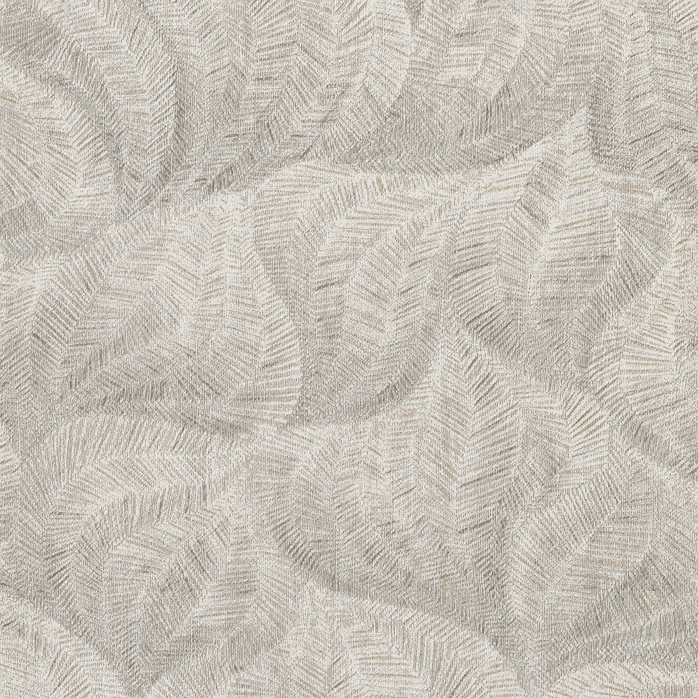 Cream-brown non-woven wallpaper, leaves 221141, Rivi?ra Maison 3, BN Walls