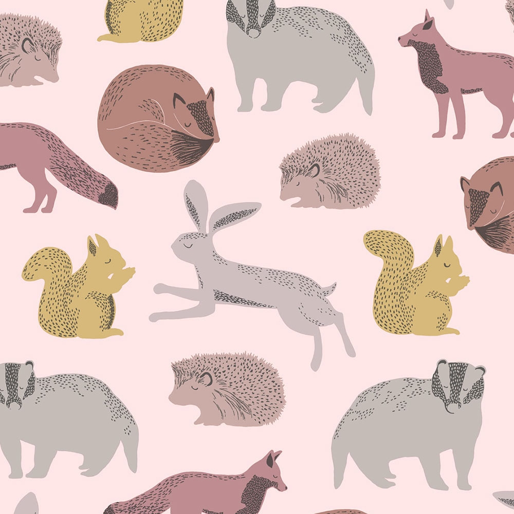 Children's non-woven wallpaper Forest animals, 399052, Mini Me, Eijffinger