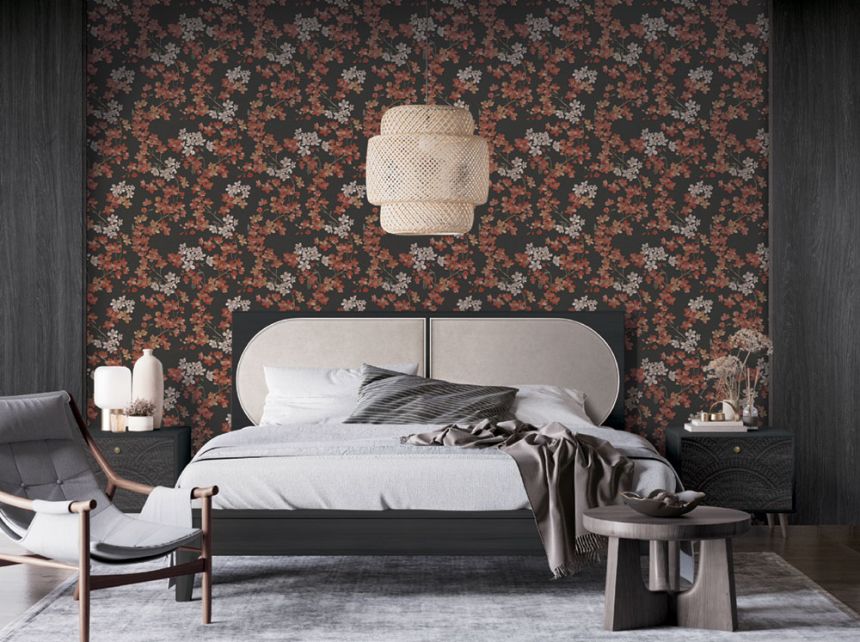 Brown, stucco plaster effect wallpaper 28817, Kaleido, Limonta